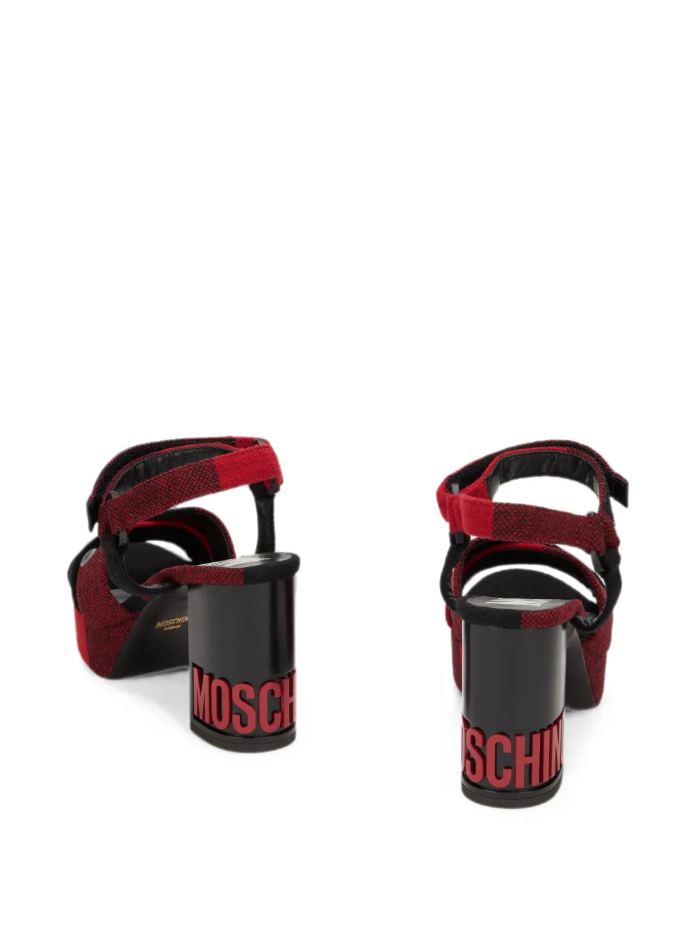 Moschino Sandalen met chunky hak Rood
