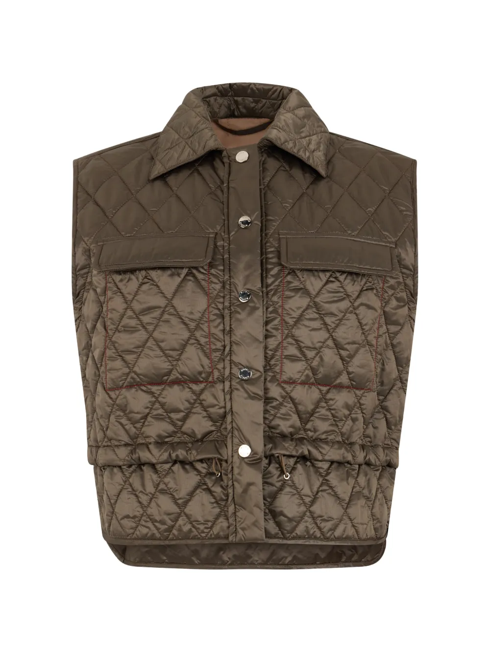 Moorer Ecuba-P quilted gilet - Marron