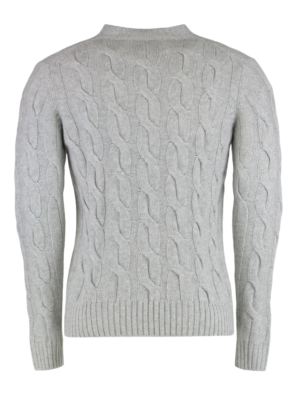 Moorer Frankie cable-knit sweater - Grijs