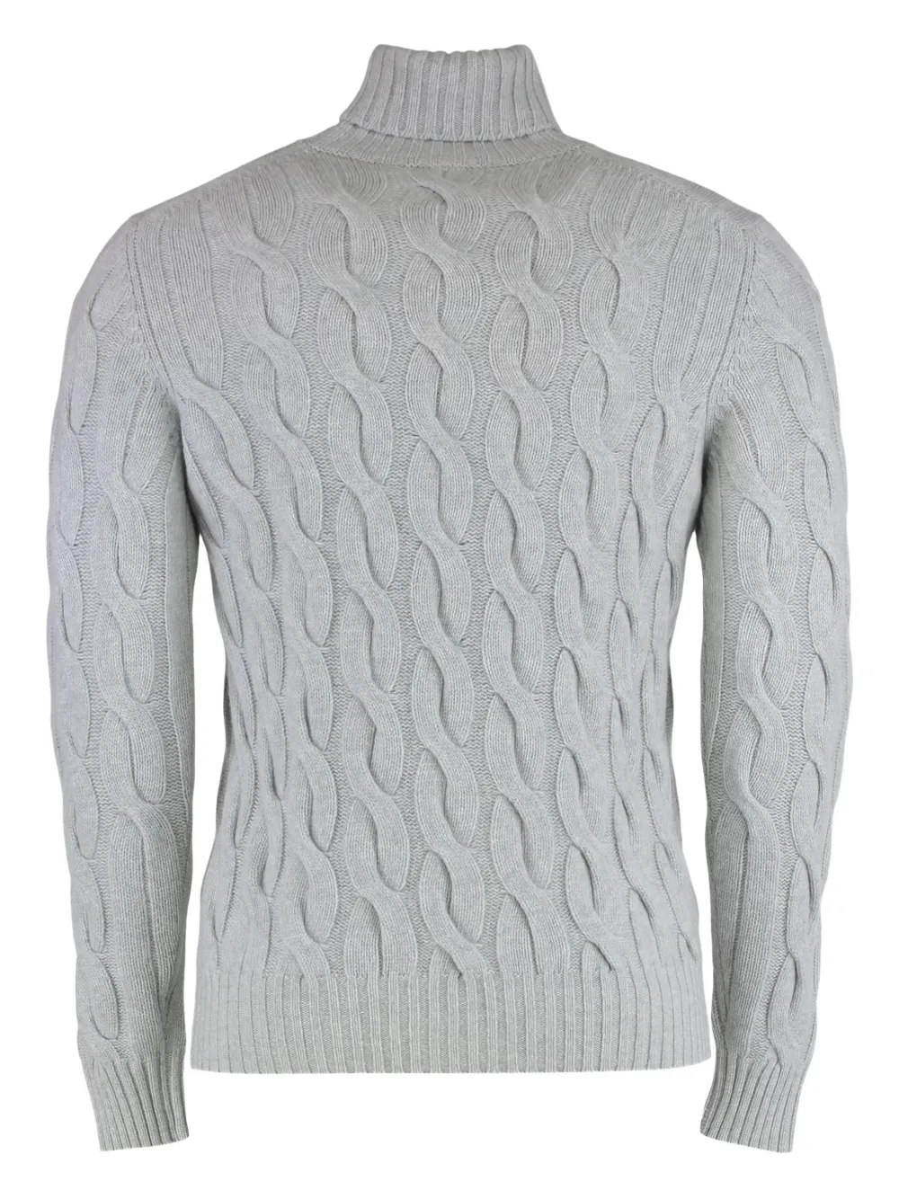 Moorer Gordon-WS3 cable-knit roll-neck sweater - Grijs