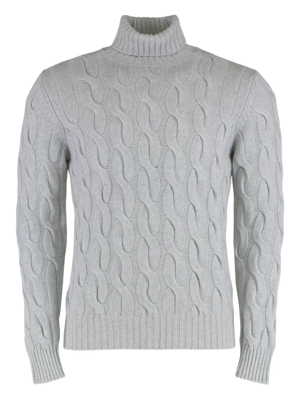Moorer Gordon-WS3 cable-knit roll-neck sweater - Grey
