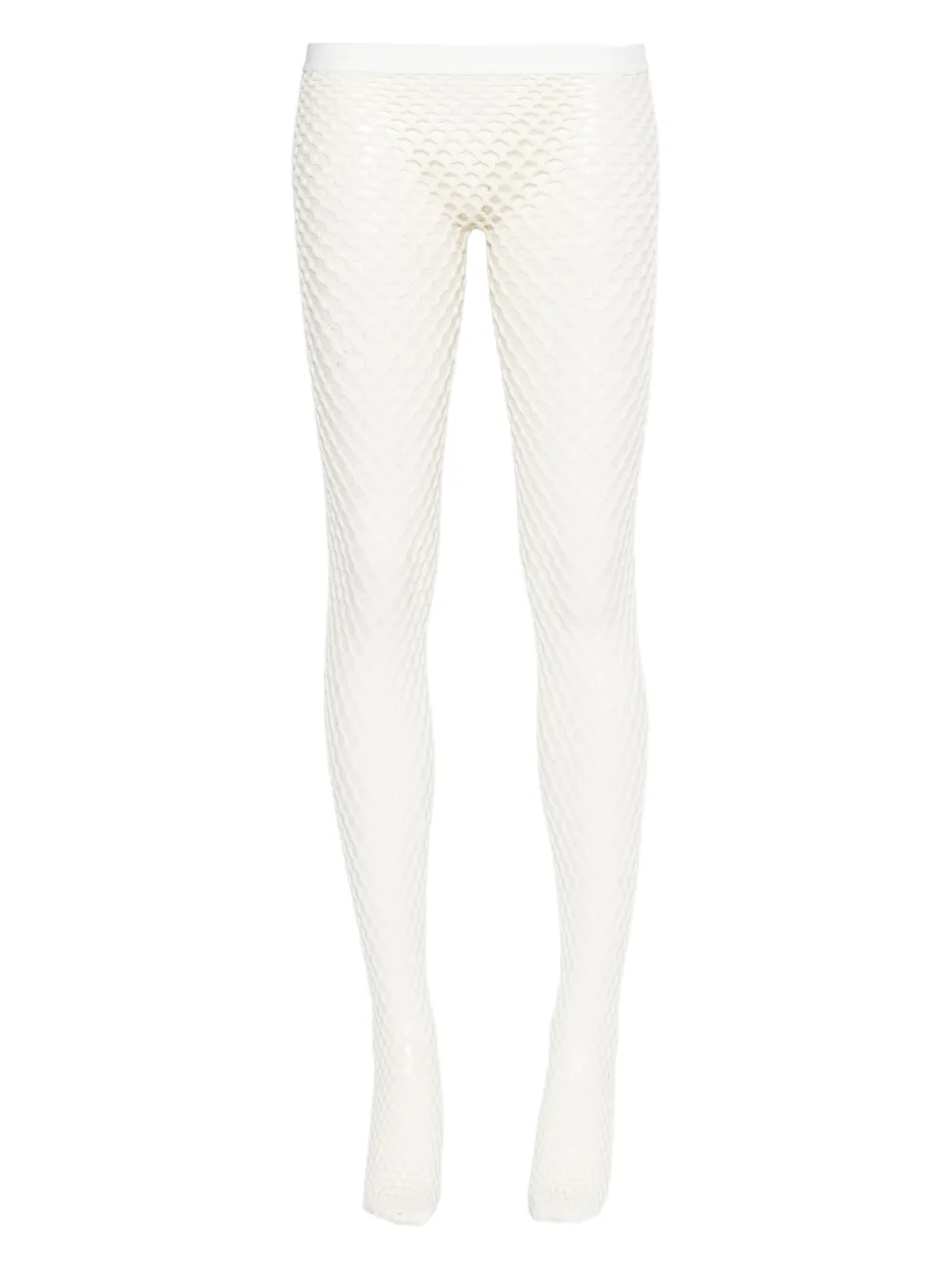 Wardrobe.nyc Fishnet Tights In White