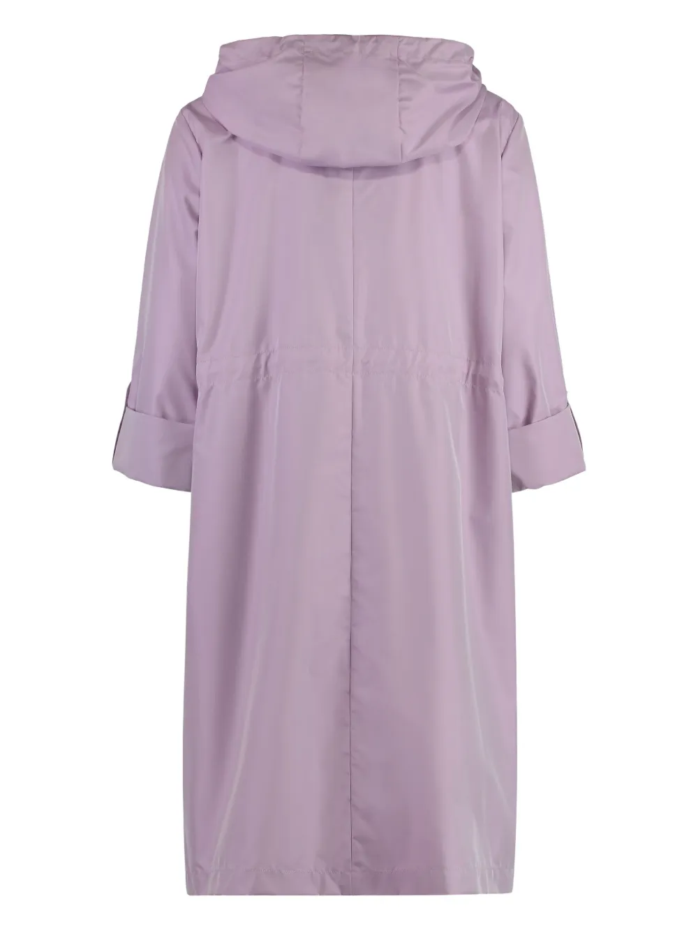 Moorer Isadora Drawstring-waist Hooded Coat In Gold