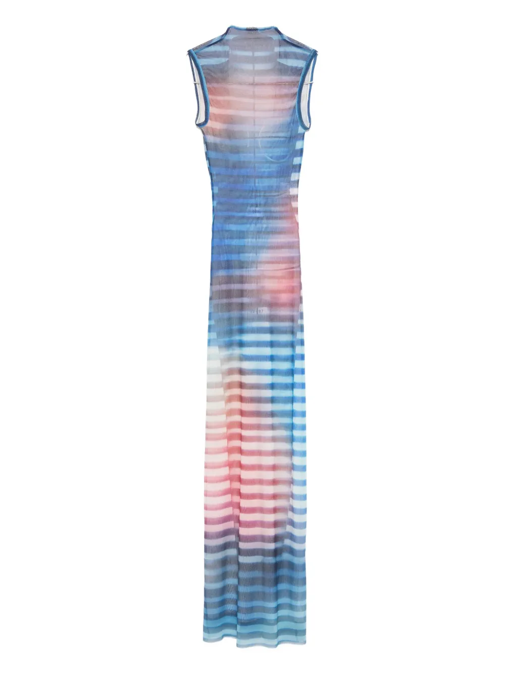 Jean Paul Gaultier striped sleeveless dress - Blu