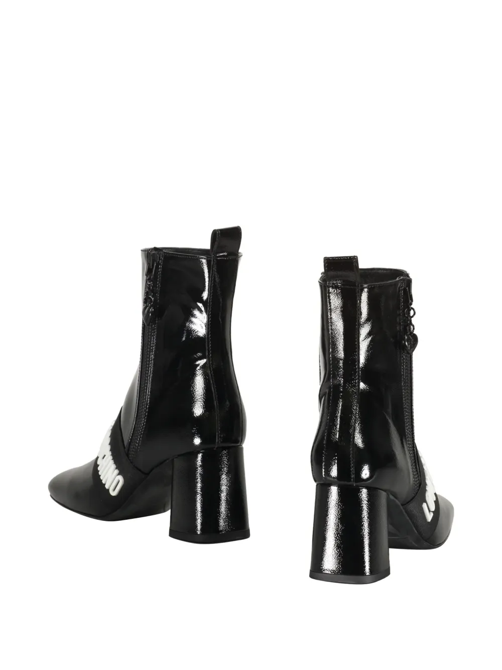 Love Moschino logo-embellished ankle boots Black