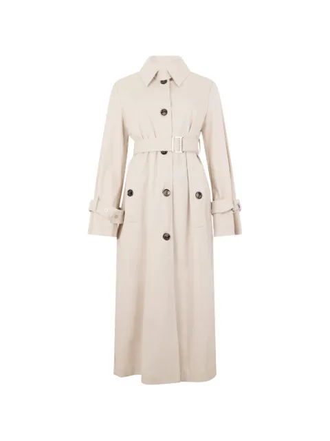Moorer Avorio belted button-up trench coat