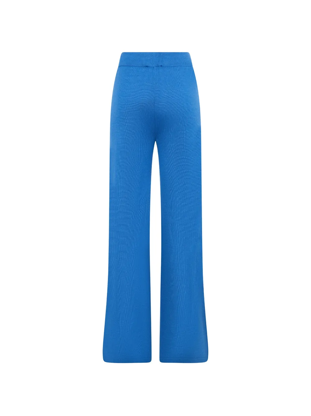 Moorer Matilde fijngebreide broek met wijde pijpen Blauw