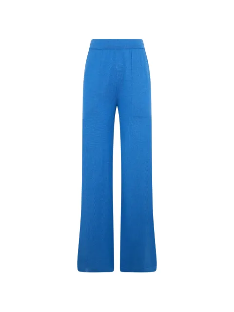Moorer Matilde fine-knit wide-leg trousers