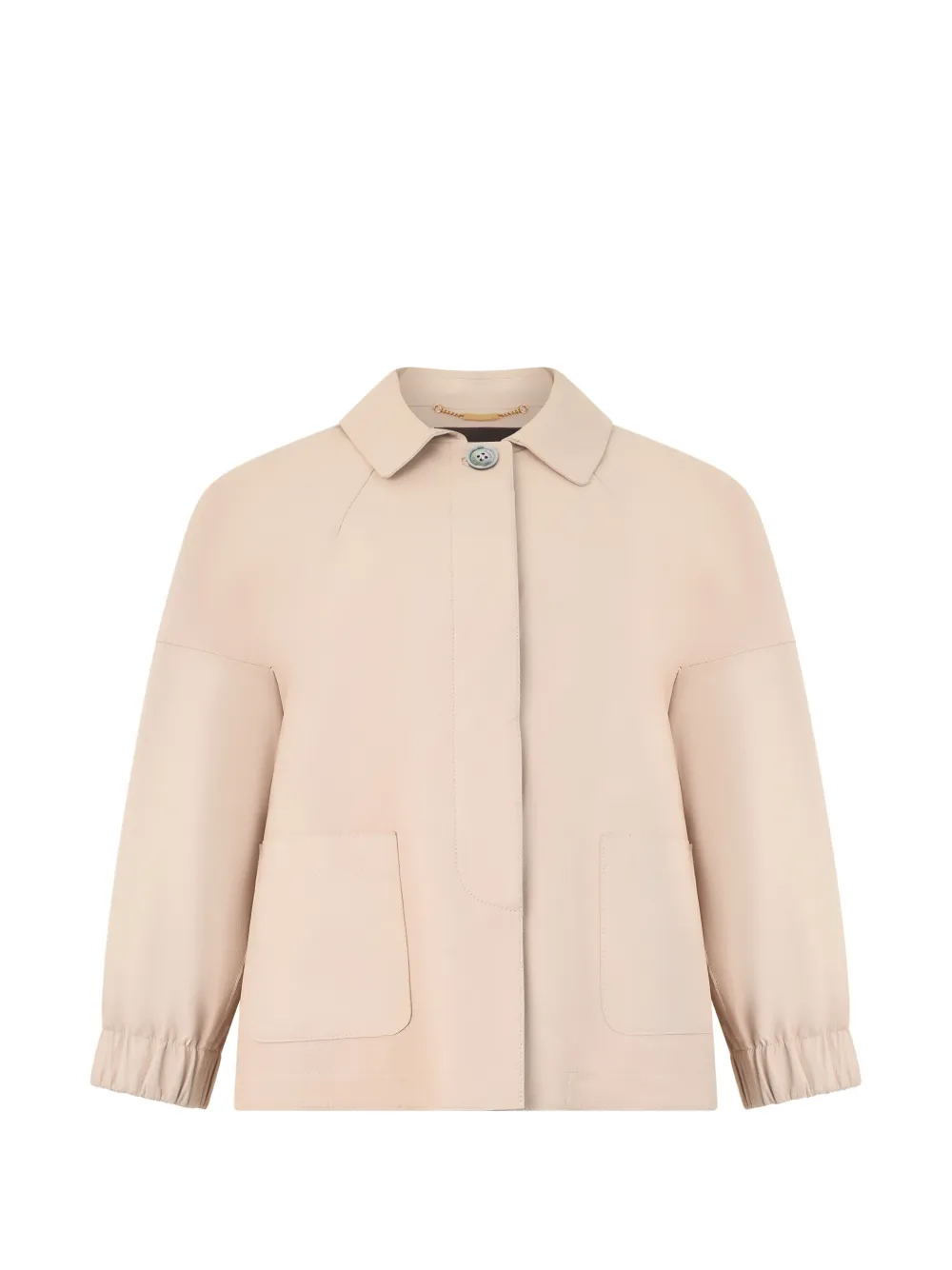 Moorer box-pleat cropped jacket - Toni neutri