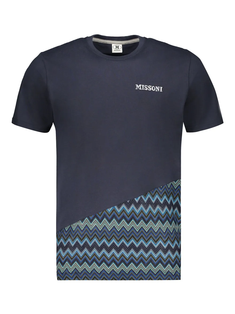 Missoni T-shirt met logoprint Blauw