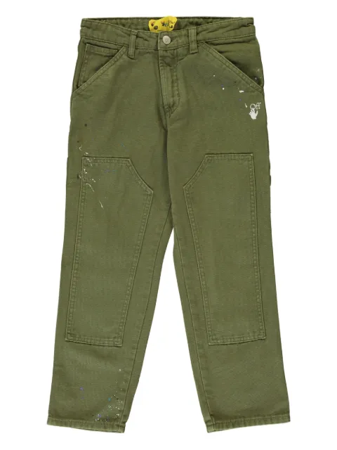 Off-White Kids Hose mit Farbklecks-Detail