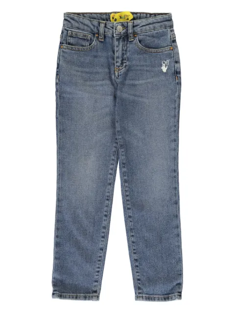 Off-White Kids stripe-print jeans