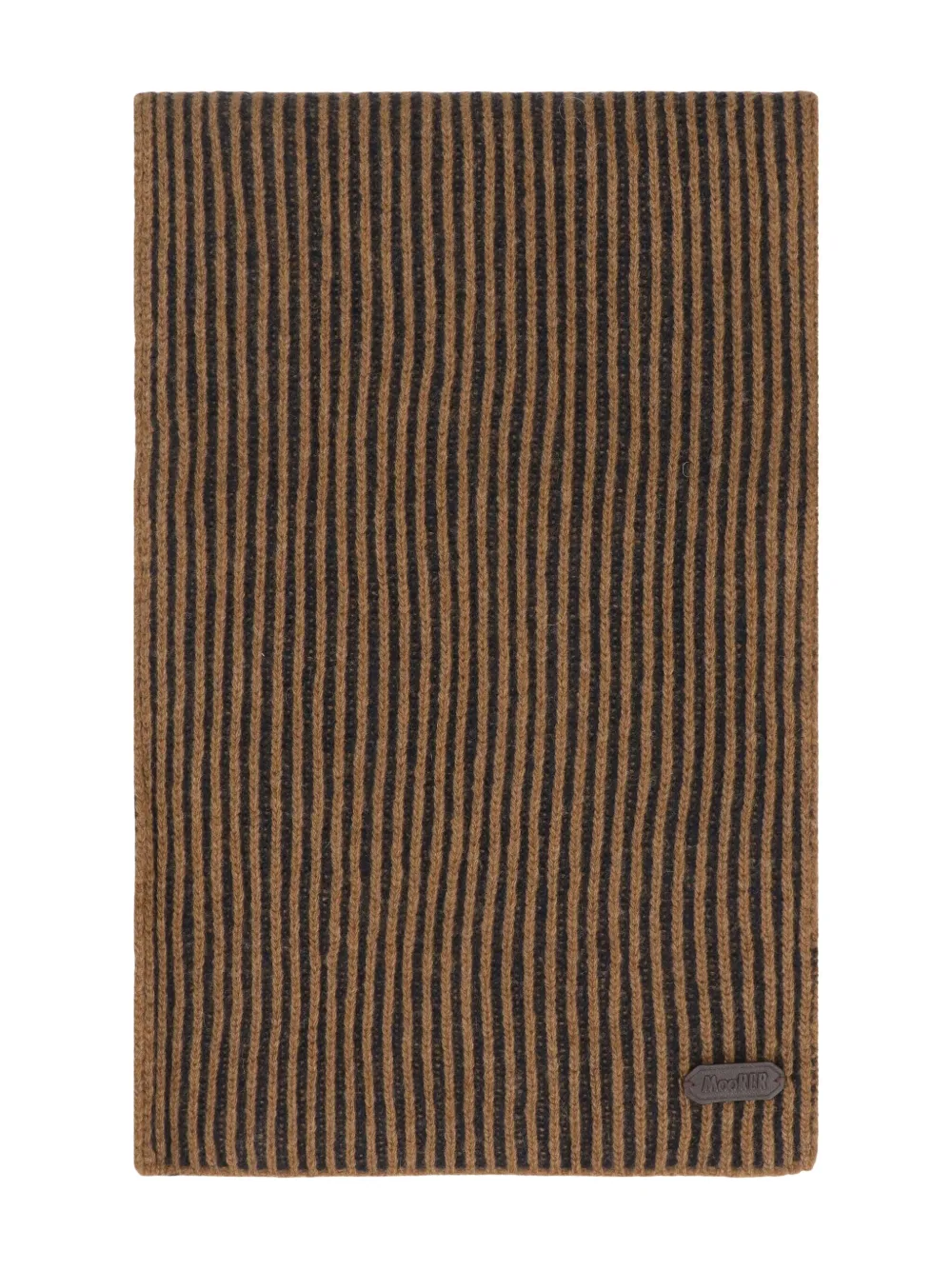 Moorer Hobart Wool And Cashemre Scarf In Brown