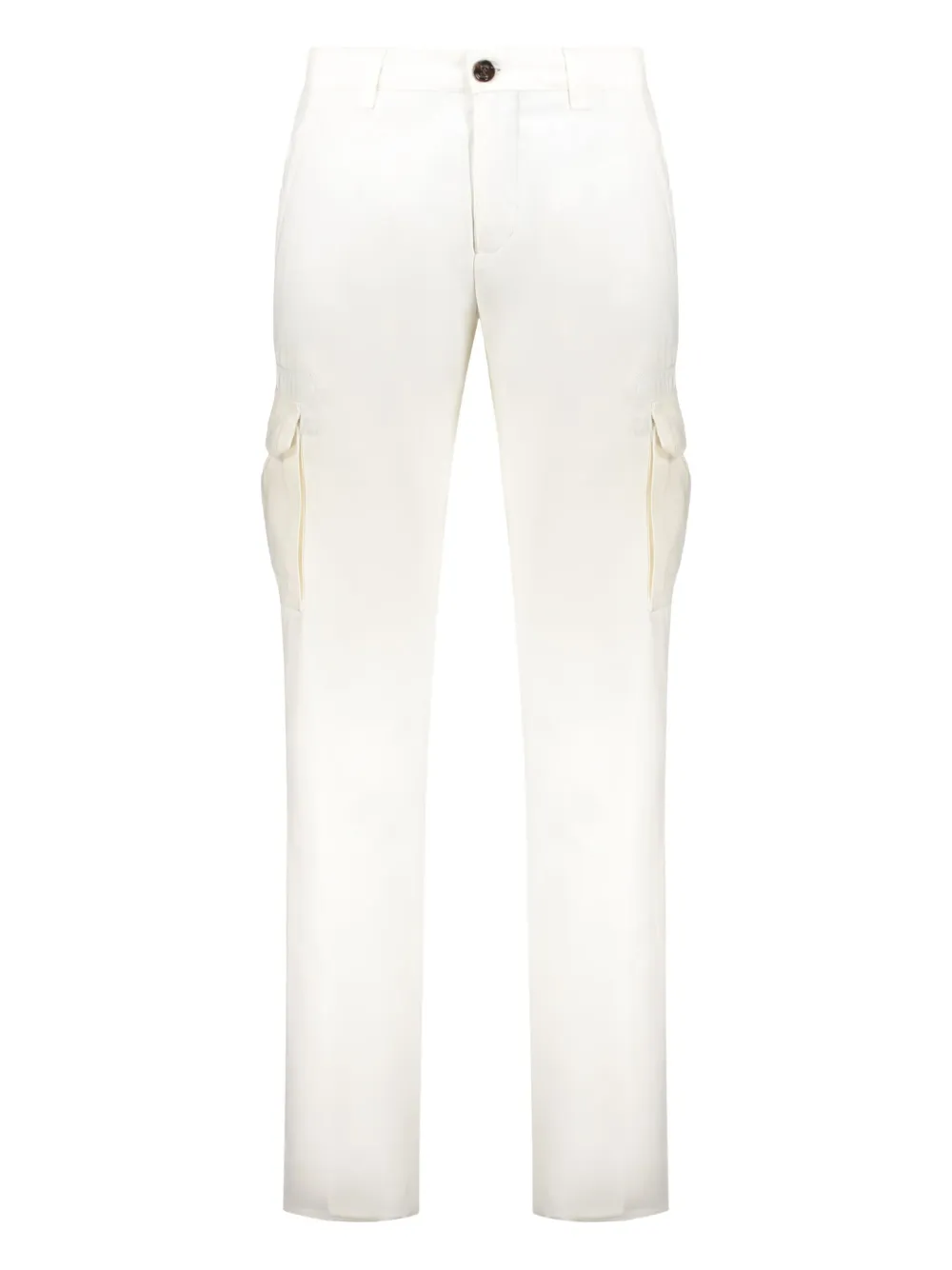 Moorer button-fastening cargo pants | White | Image 1