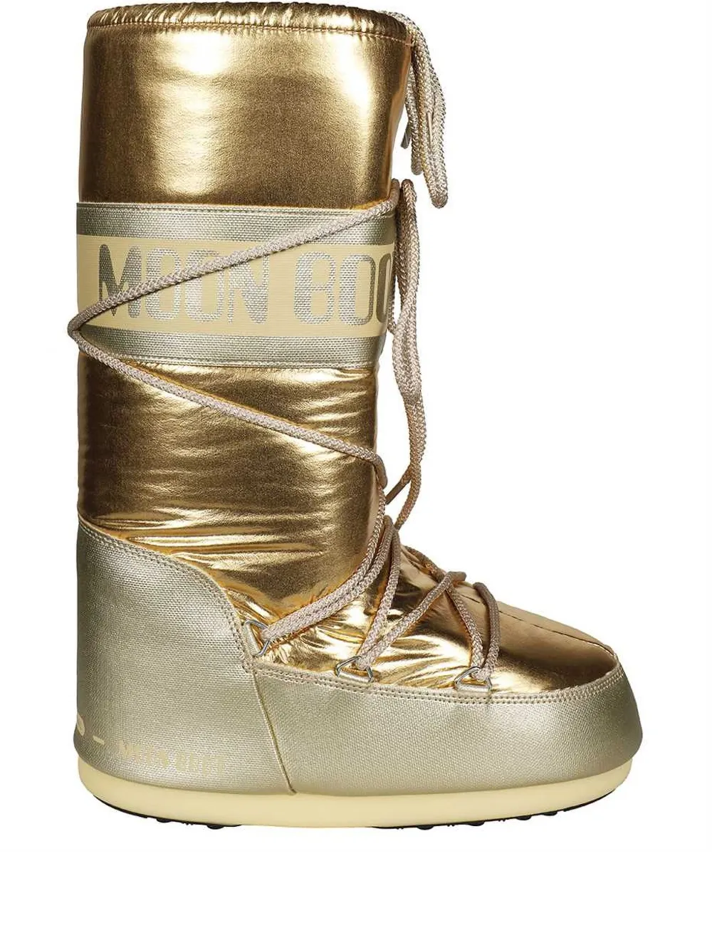 Moon Boot logo-print boots Gold