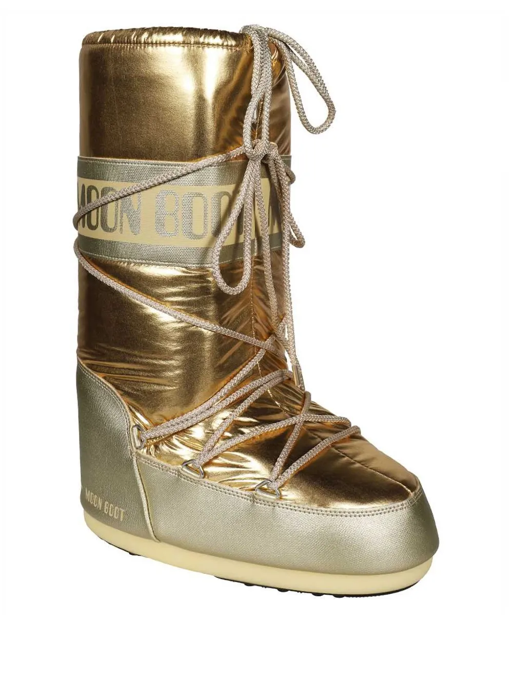 Moon Boot logo-print boots Gold