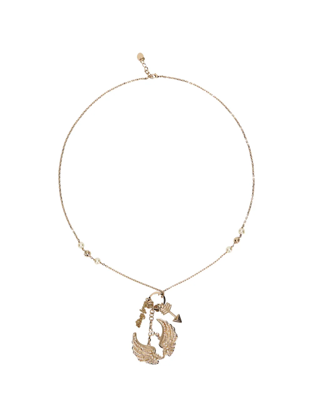 RED(V) arrow embellished necklace - Oro