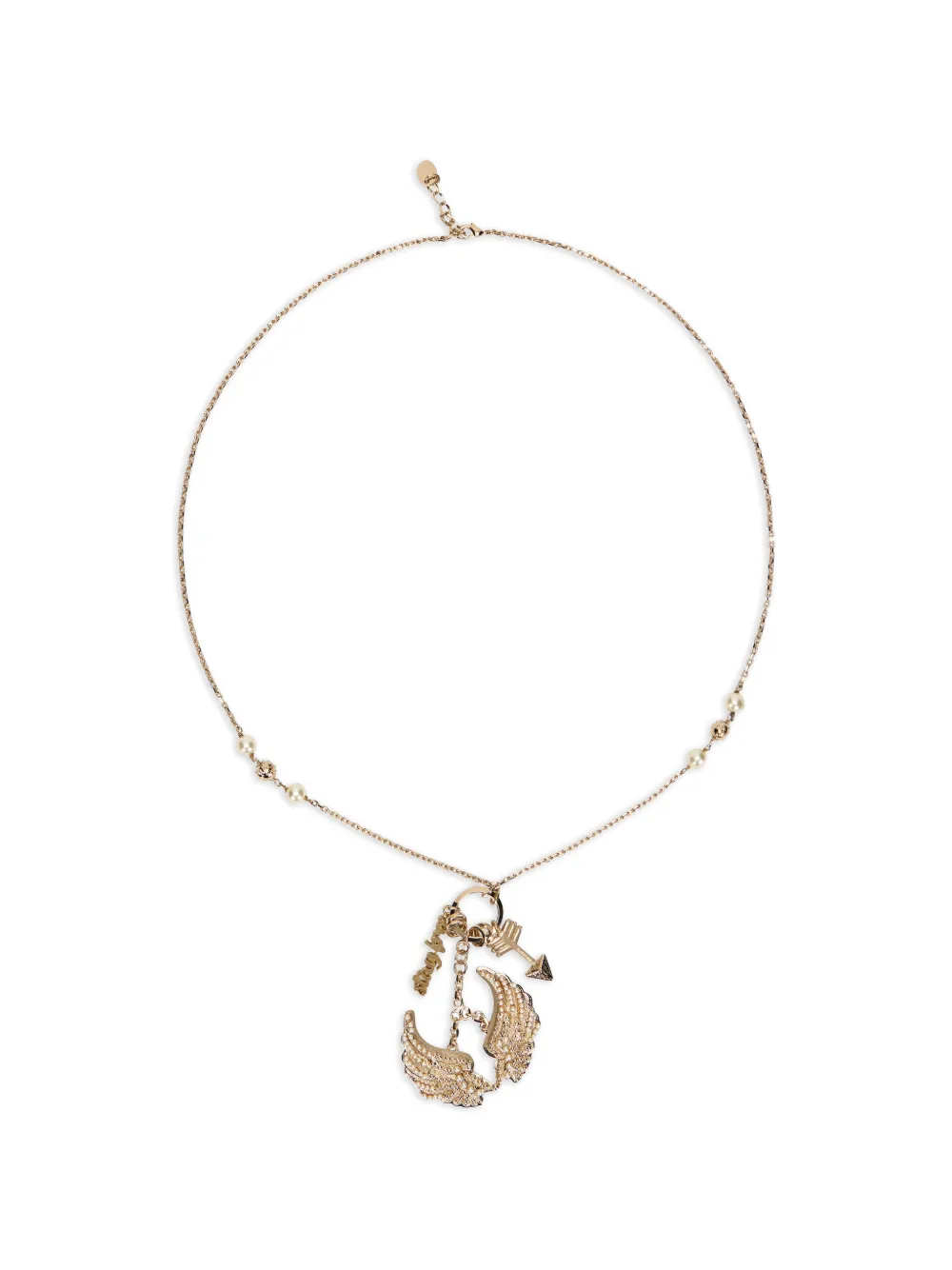 RED(V) arrow embellished necklace - Oro