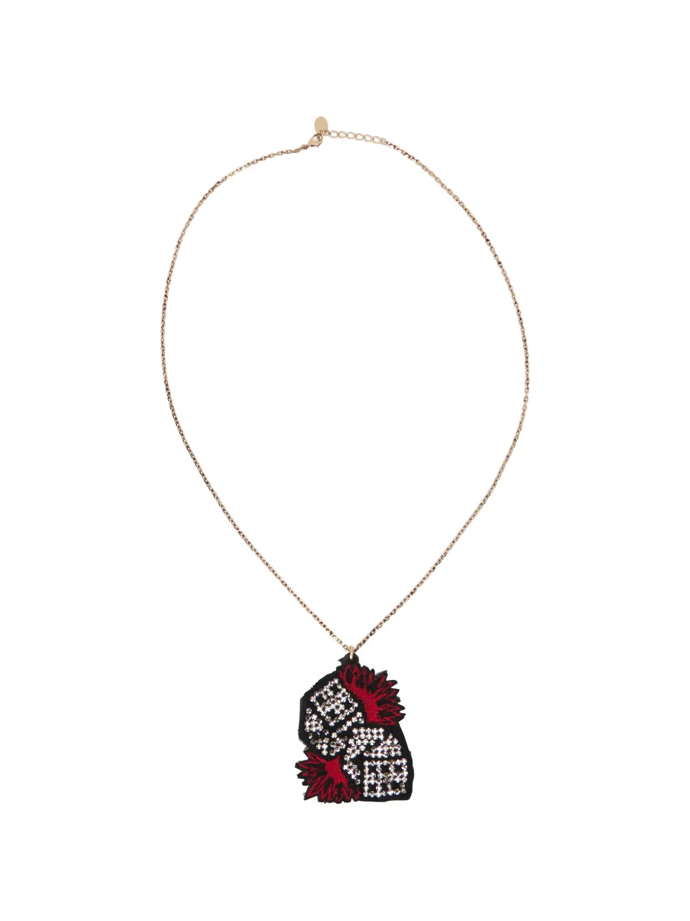 RED(V) lobster clasp-fastening necklace - Oro
