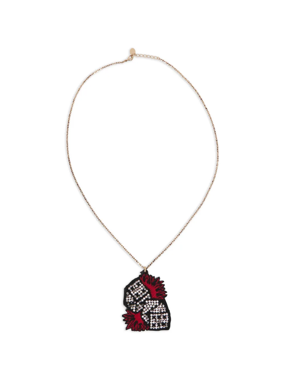 RED(V) lobster clasp-fastening necklace - Oro
