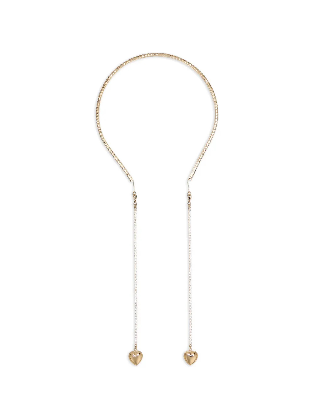 RED(V) heart embellished headband - Oro