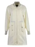 Moorer drawstring zip-fastening coat - Neutrals