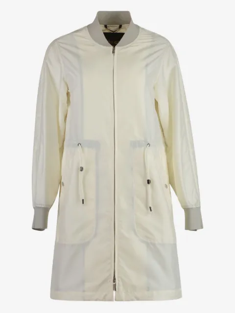 Moorer manteau zippé à lien de resserrage
