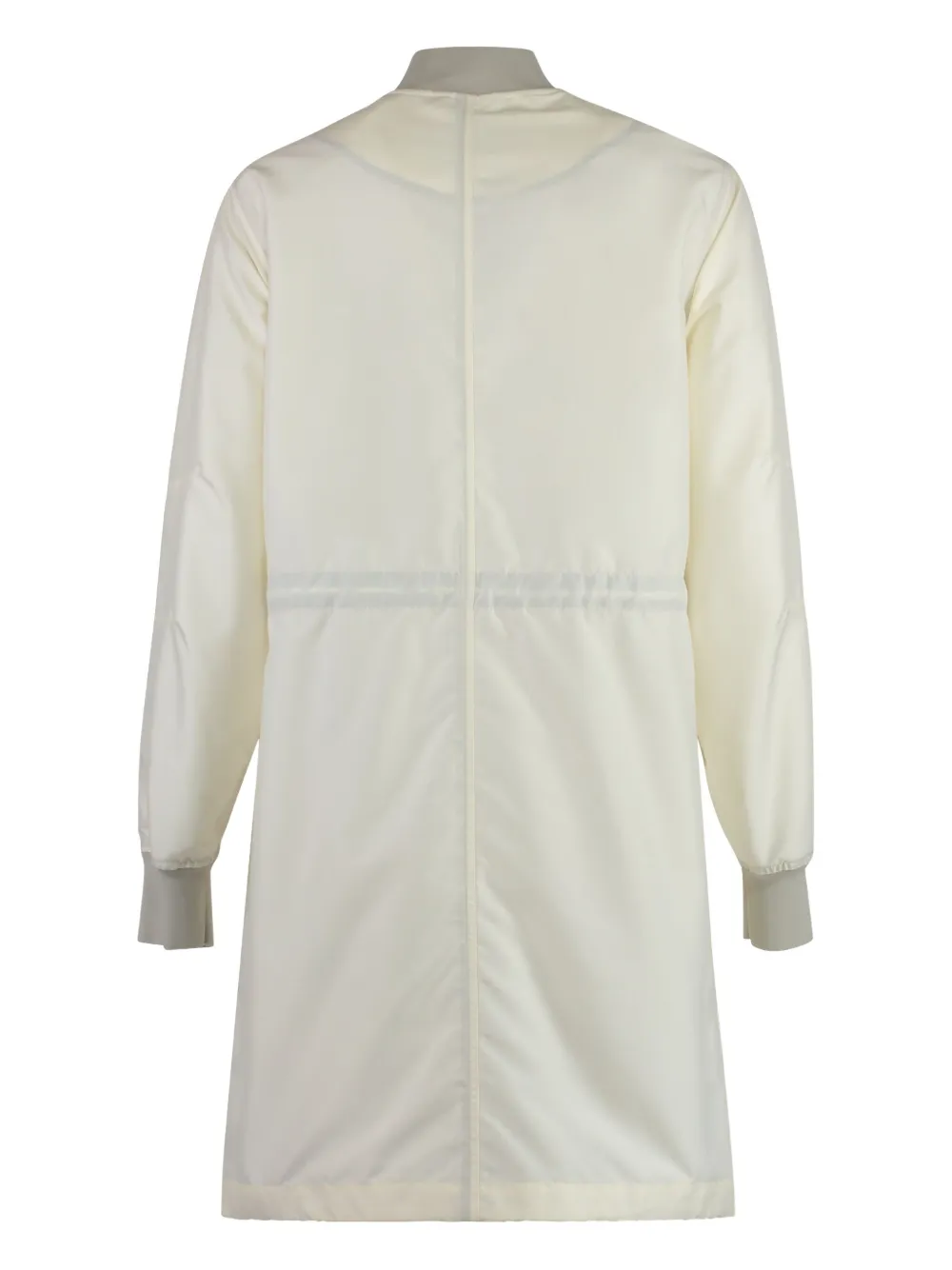 Moorer drawstring zip-fastening coat - Beige