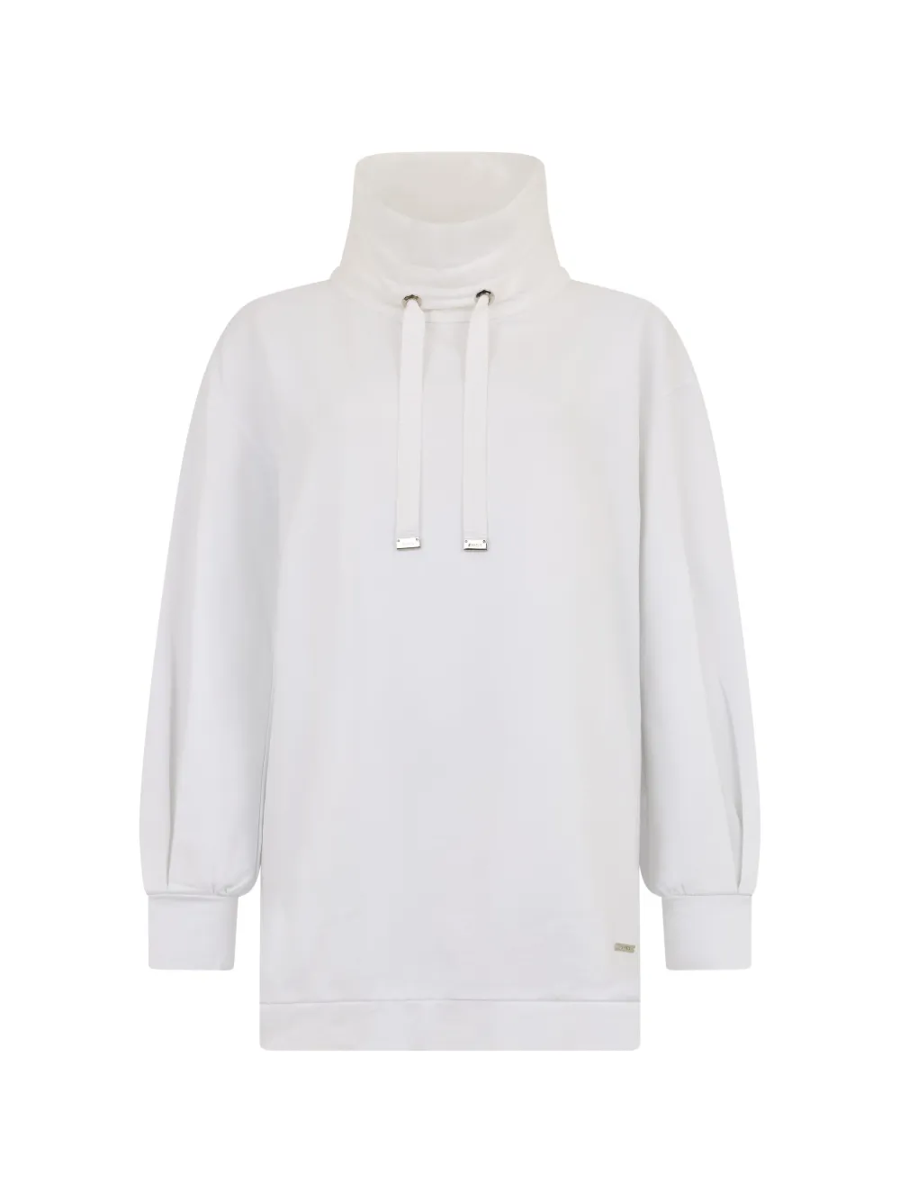 Moorer drawstring high-neck sweater - Weiß