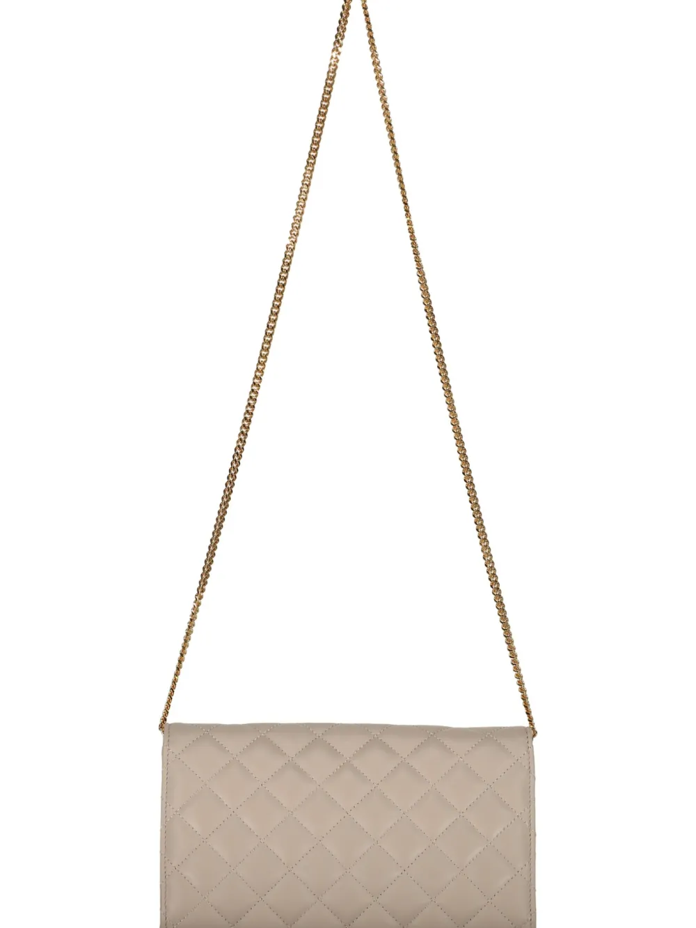 Versace Gewatteerde clutch Beige