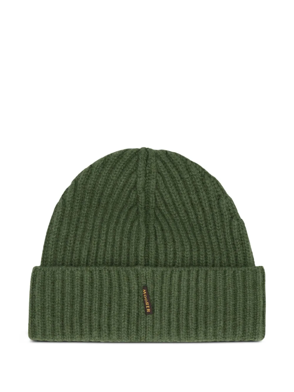 Moorer ribbed beanie | Green | Image 1