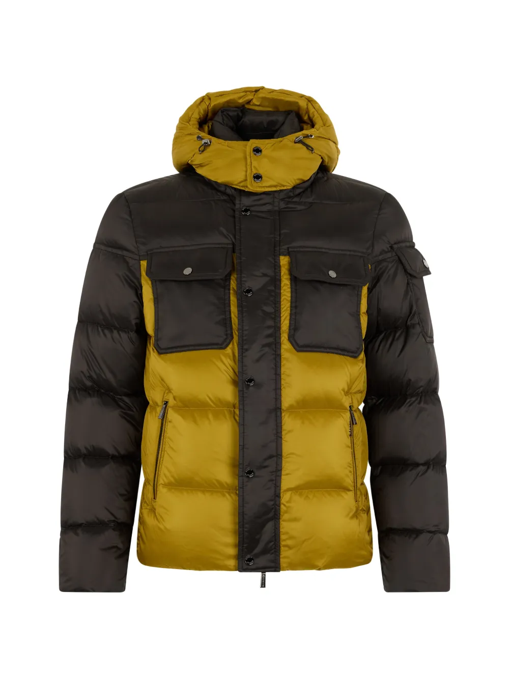 Moorer chest-pocket hooded jacket - Nero