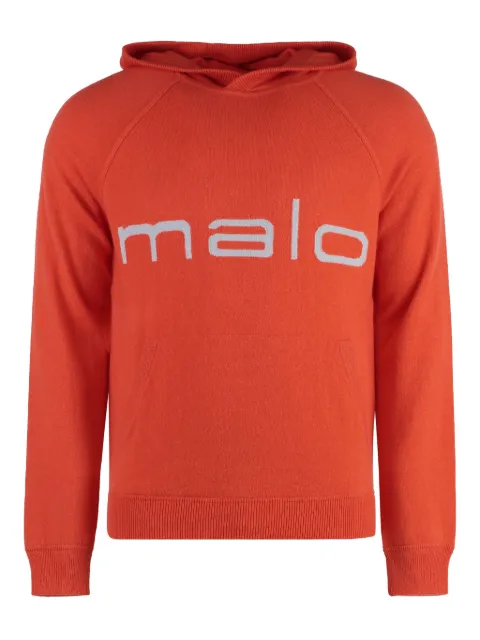 Malo hoodie con logo en intarsia
