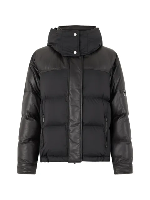 Moorer padded-design high-neck puffer jacket