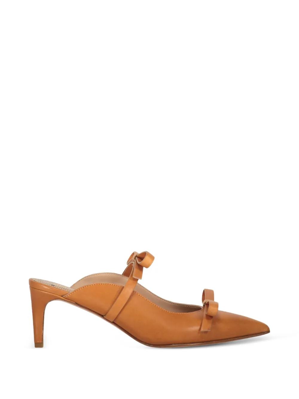 RED(V) bow-detail pointed-toe mules Bruin