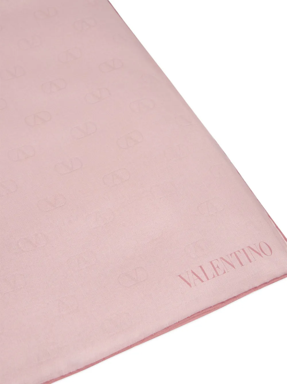 Valentino Garavani logo scarf - Roze