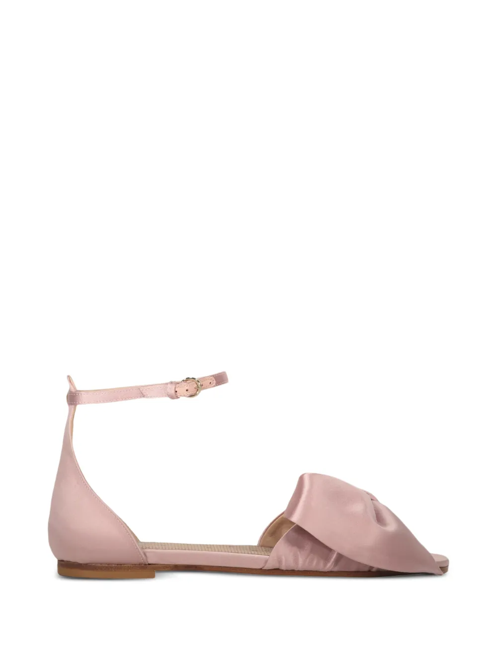 RED(V) bow-detail ankle-strap sandals Roze