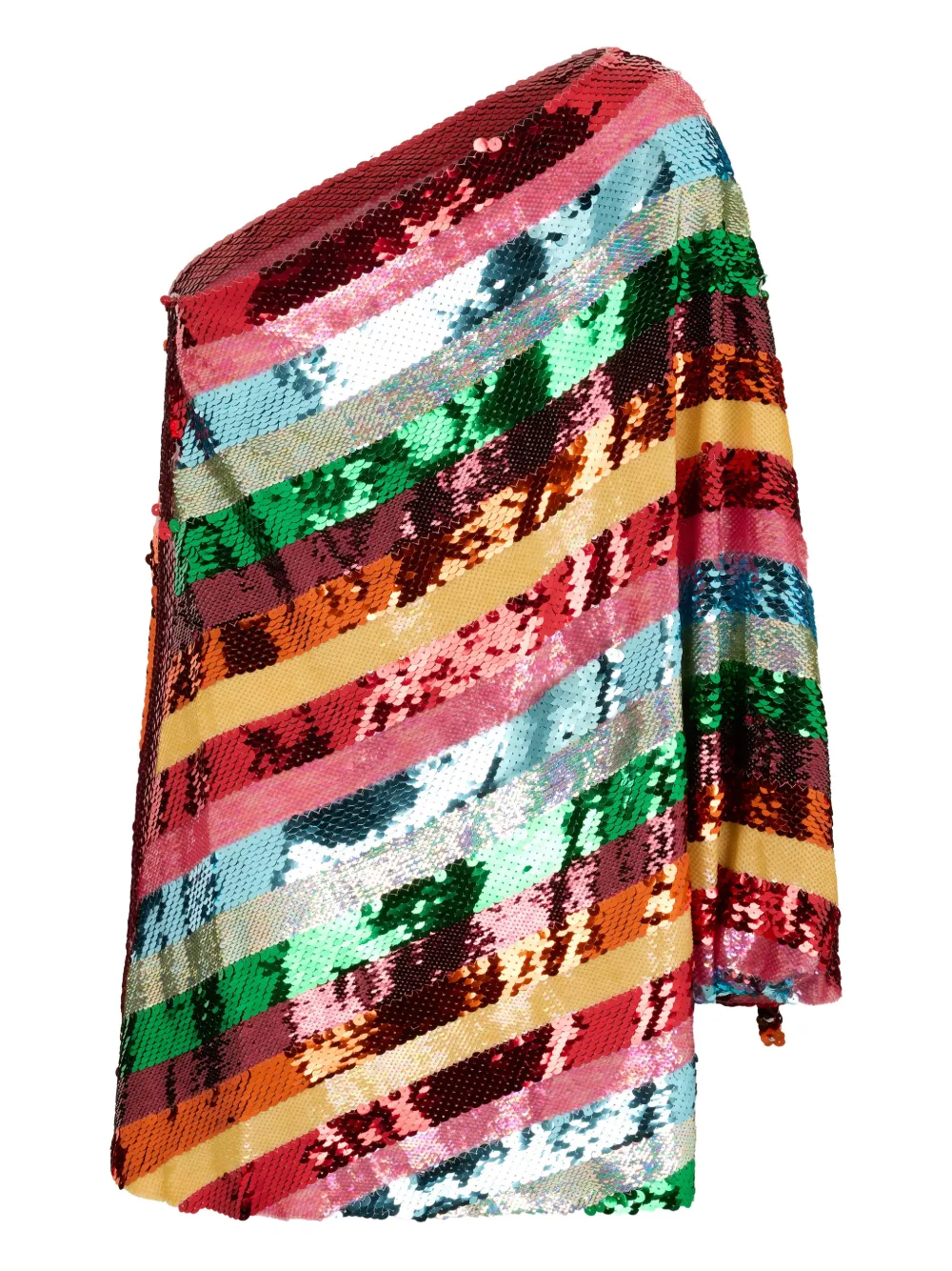 Valentino Garavani sequin striped mini dress - Rood