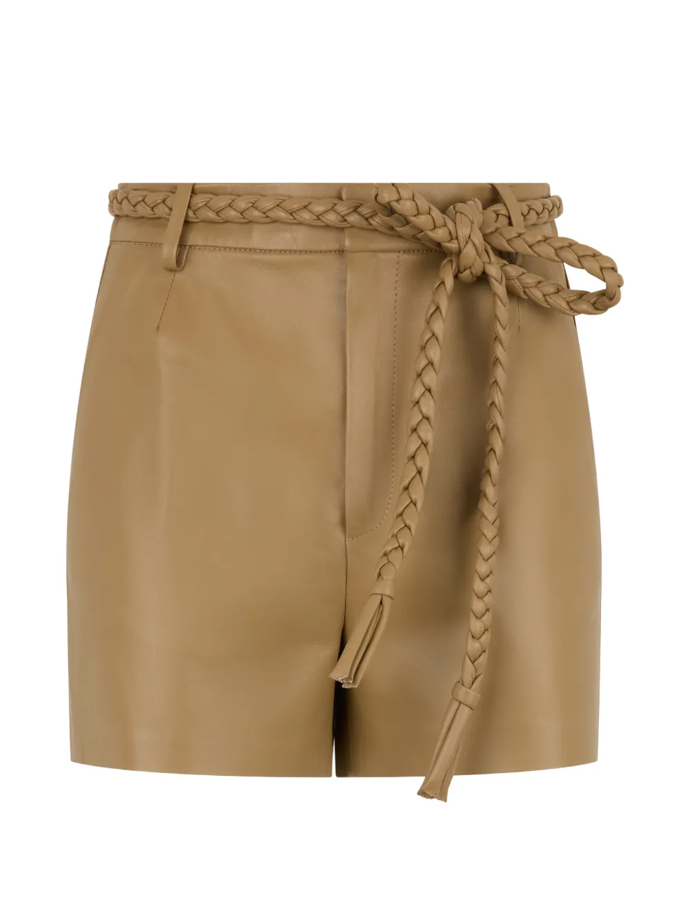 Valentino Garavani braided belt shorts - Marrone