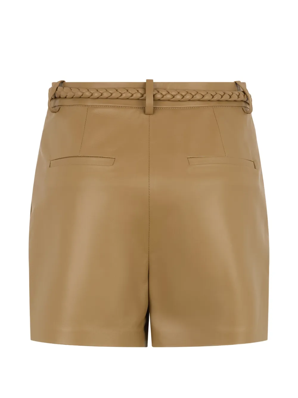 RED Valentino Shorts met gevlochten riem Bruin