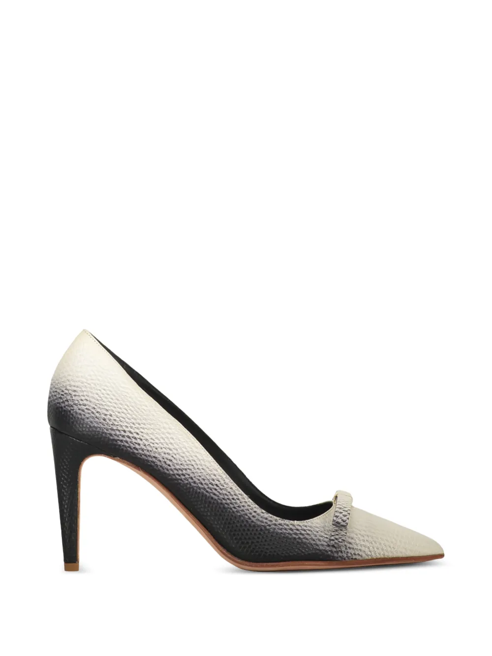 RED(V) bow-detail ombré pumps Wit