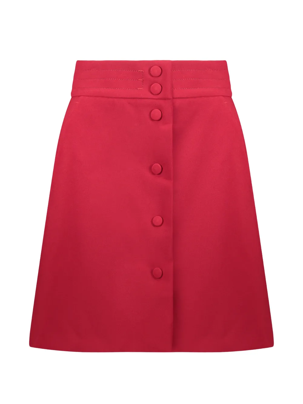 RED Valentino button-front A-line mini skirt - Rosso