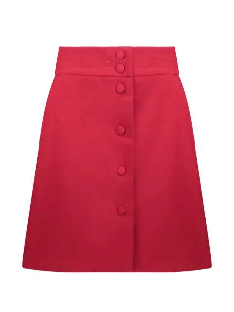 RED Valentino button-front A-line mini skirt