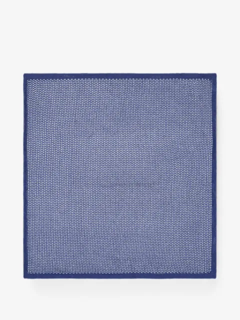 Zegna perforated-knit pocket square