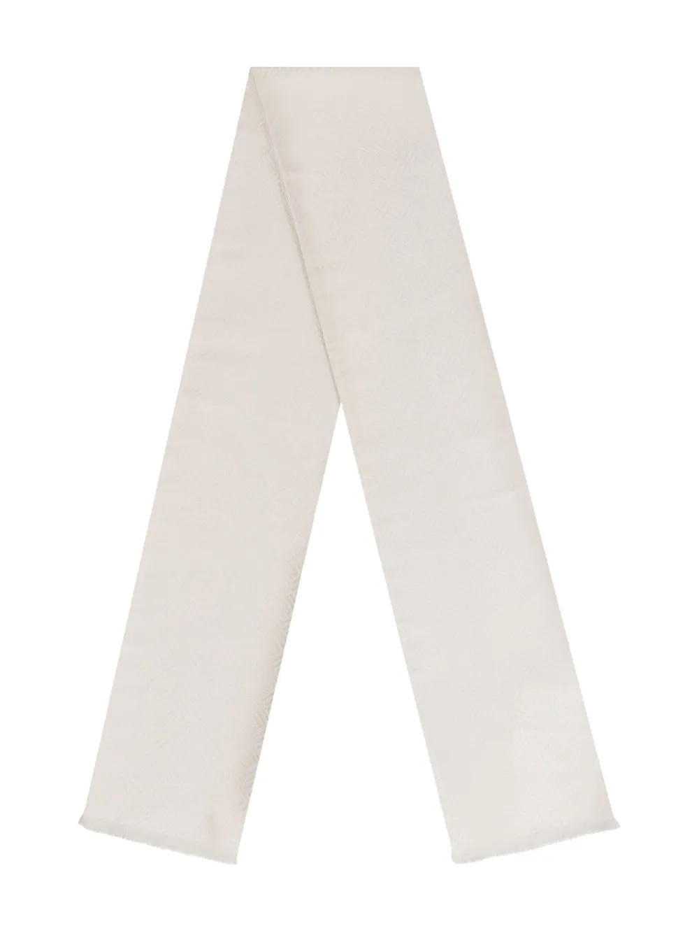 Zegna Geometric-pattern Scarf In White