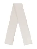 Zegna geometric-pattern scarf - White