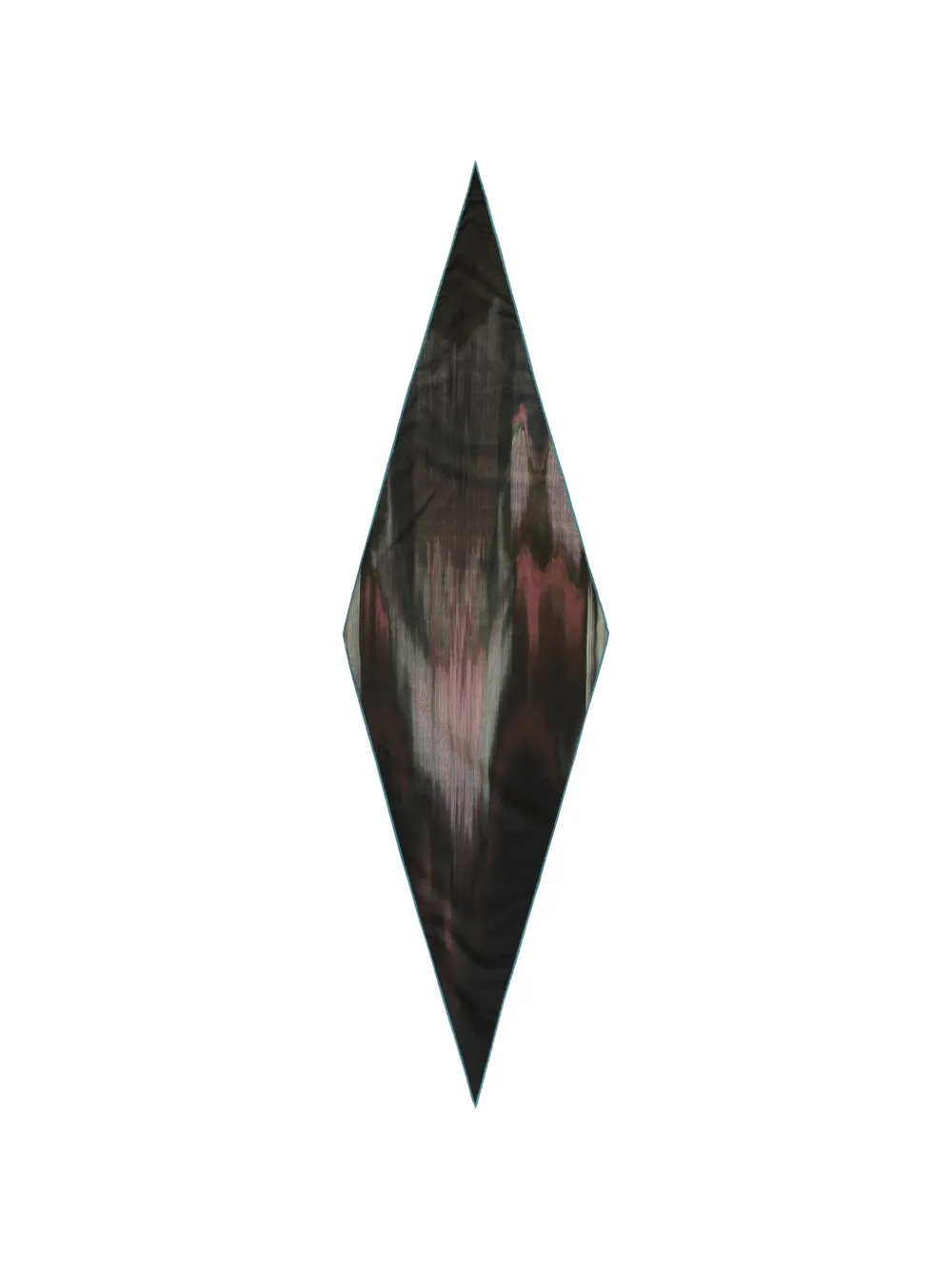 Zegna diamond-shaped pleated scarf - Nero
