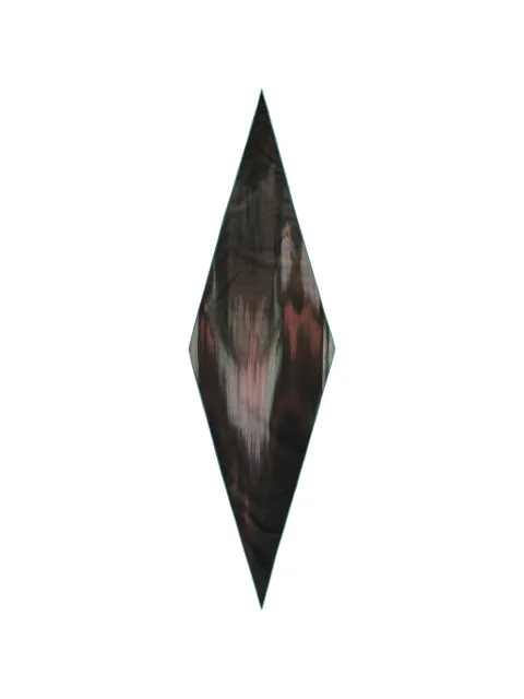 Zegna diamond-shaped pleated scarf
