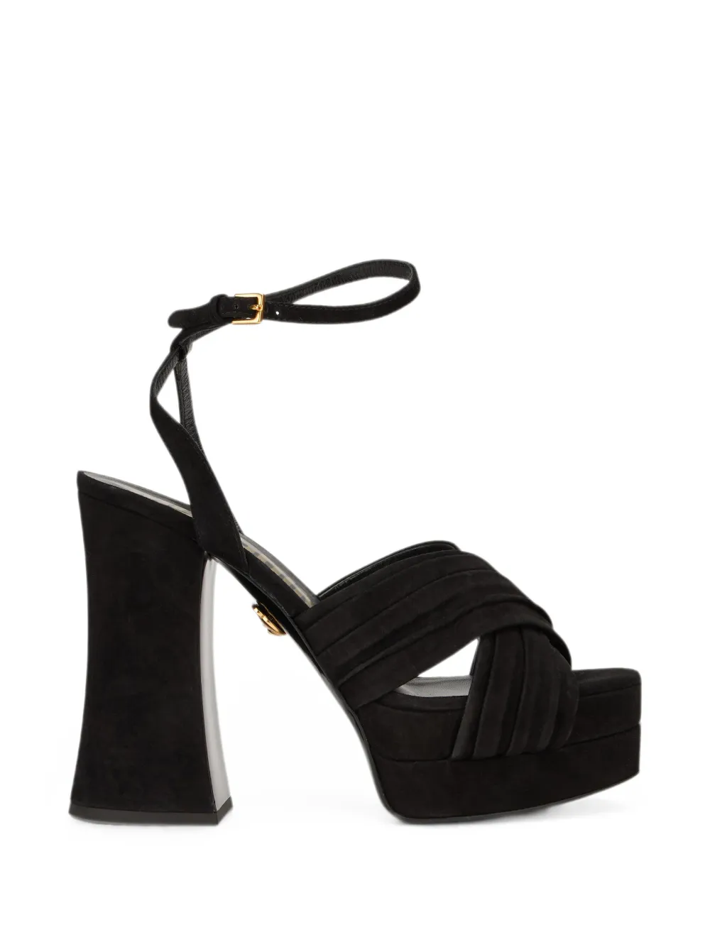 Moschino buckle-fastening platform sandals Zwart