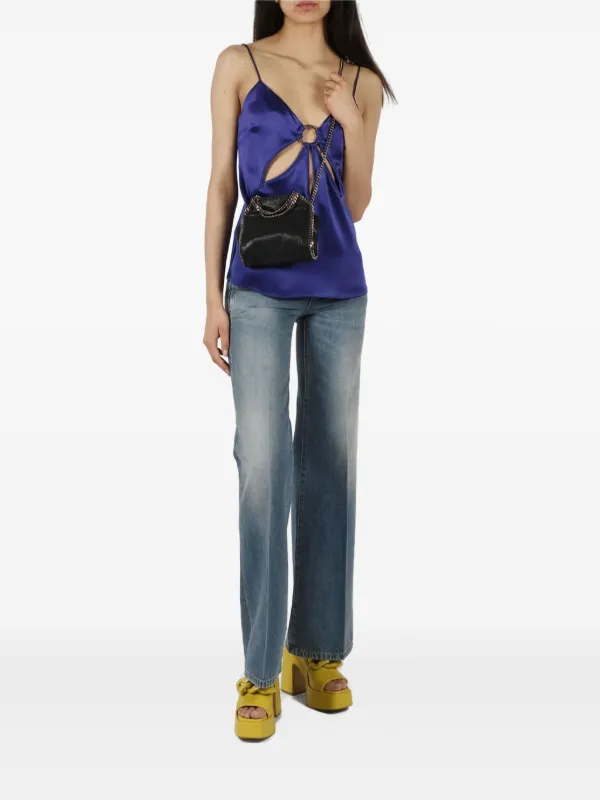 Stella McCartney サテン トップ | ブルー | FARFETCH JP